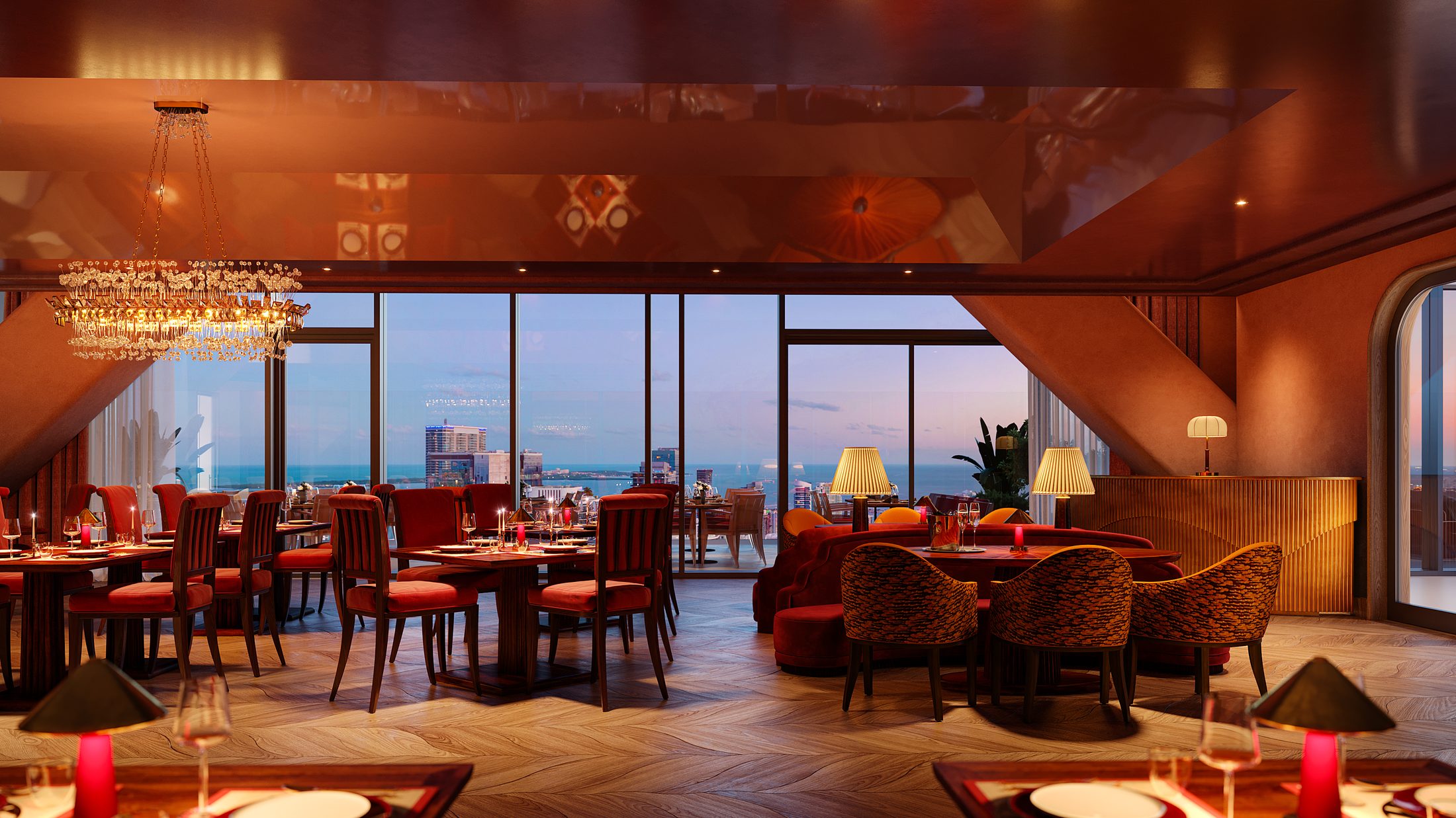 Dining room, Faena Residences Miami
