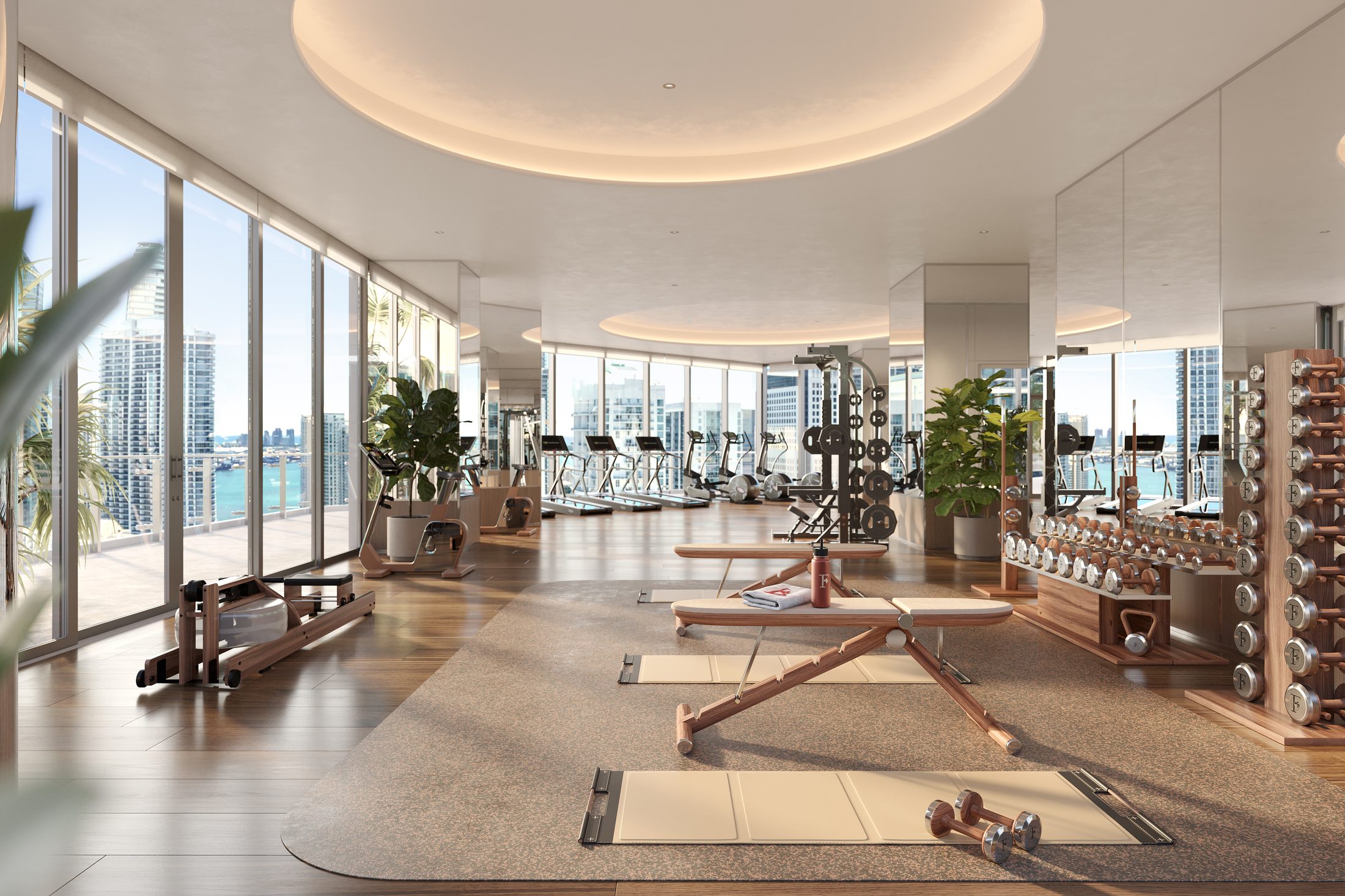 Fitness centre, Faena Residences Miami
