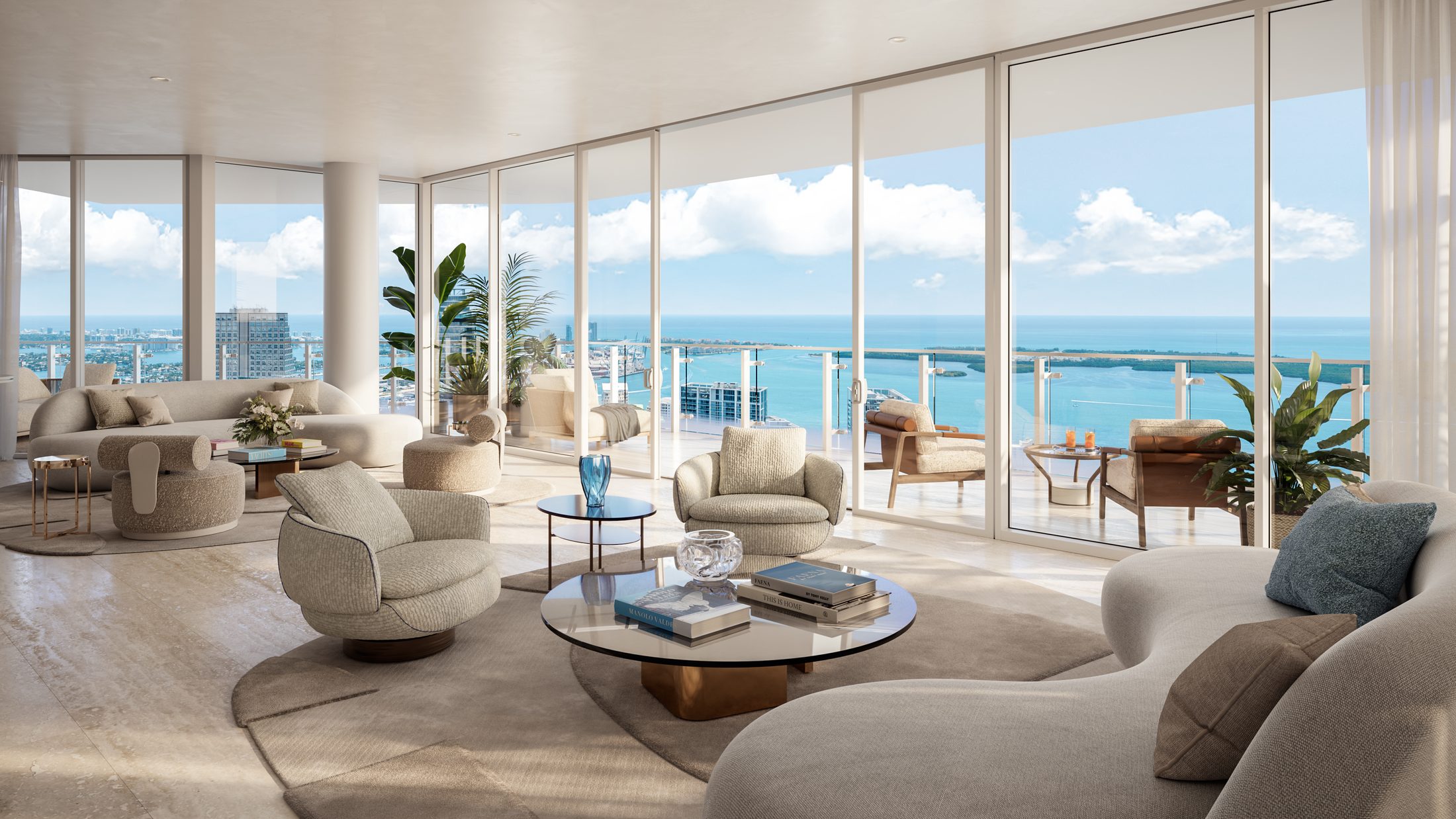 Living room, Faena Residences Miami