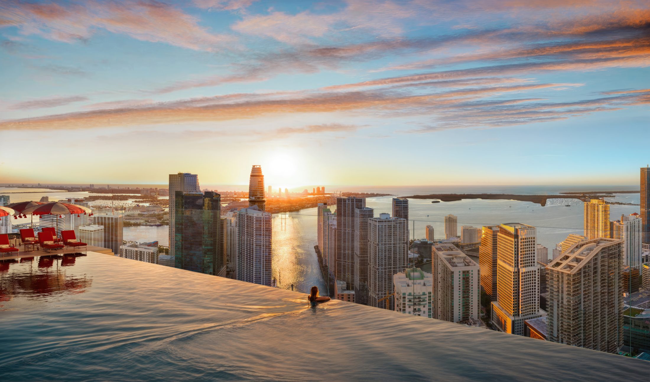 Infinity pool at Faena Residences Miami